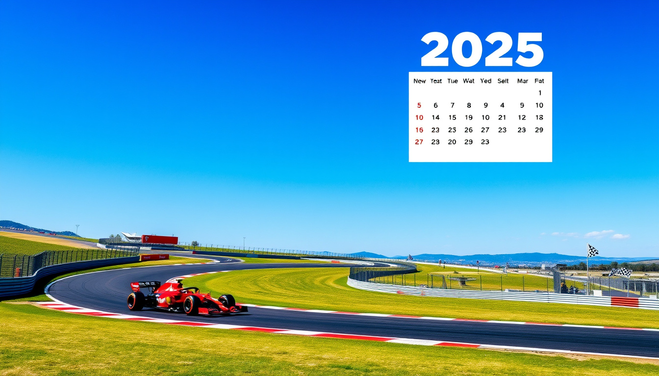 F1 Kalender 2025: 24 Grand Prix – Datoer og Tider